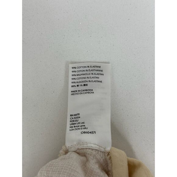 ANTHROPOLOGIE Demi Textured Jumpsuit Neutral Natural 2P Beachy Summer Boho - Picture 12 of 12